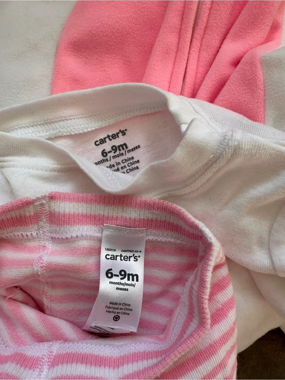 Carter's White & Light Pink Unicorn Hooded Baby 3-Piece Costume